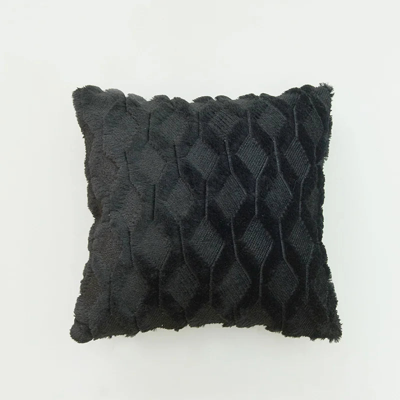 DecorBites™ Embroidered Diamond Cushion Cover for Modern Living Room Decor