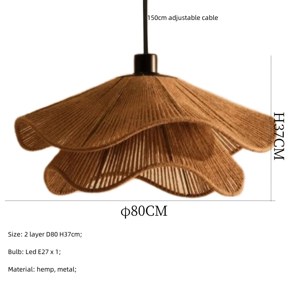 Hemp Knit Pendant Light