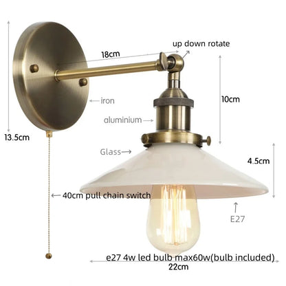 DecorBites™ LED Wall Lights: White Class Fixtures for Kitchen, Reading, Bedside Lamparas