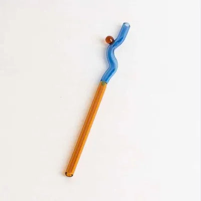 DecorBites™ Glass Straws: Reusable Heat-Resistant Long Drinking Straws, Wholesale for Milk Tea