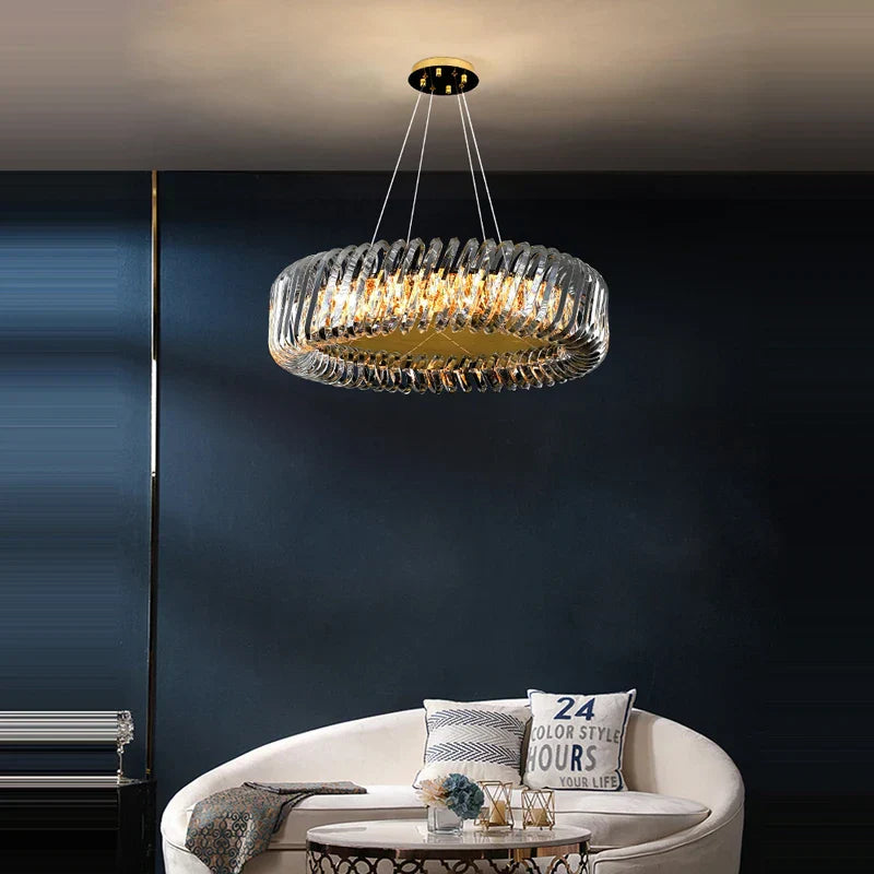 Gold LED Trend Chandelier