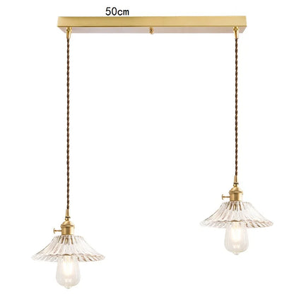 DecorBites™ Glass Lamp LED Pendant Light Fixture with Copper Socket for Nordic Modern Home Decor