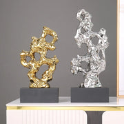 Gold Coral Stone Sculpture