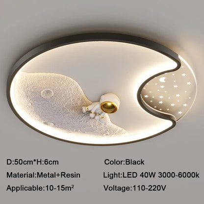 DecorBites™ Kids Astronaut LED Moon Light for Fantastic Eye Care in Bedroom or Living Room