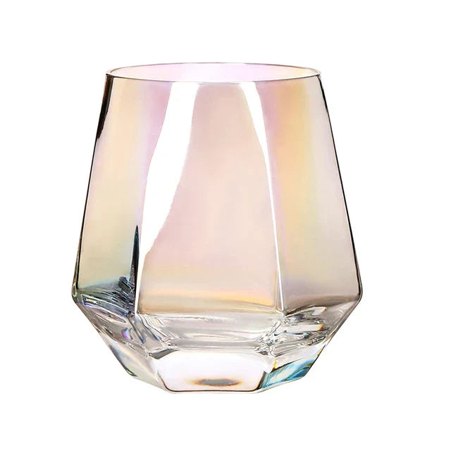 DecorBites™ Diamond Crystal Glass Water Kettle Cup Set - Clear Luxury Juice Pitcher