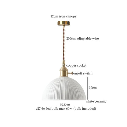 Green Ceramic Pendant Light