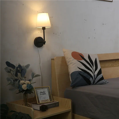DecorBites™ Black & Gold LED Retro Wall Lamp Luxury Sconce Lighting for Bedroom