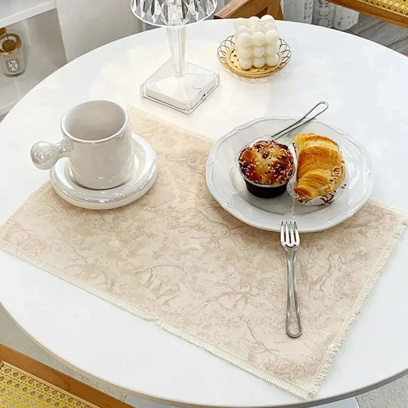 DecorBites™ Cotton Linen Place Mat Set - Tableware Cushion for Kitchen Dining