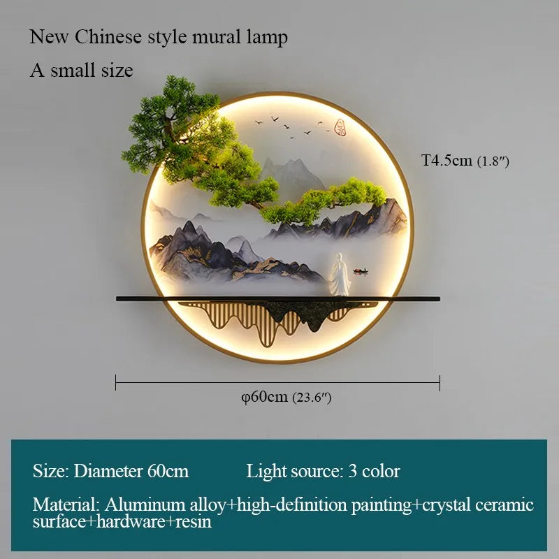 Gold Mural LED Sconce