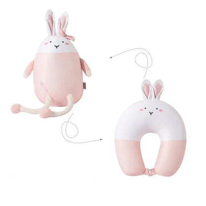 DecorBites™ Cute Plush Animal Neck Pillow for Comfortable Travel & Office Rest