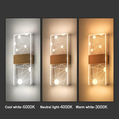 DecorBites™ Acrylic Touch Sensor LED Wall Lamp, Modern Sconces, 6W Indoor Lighting for Home Decor