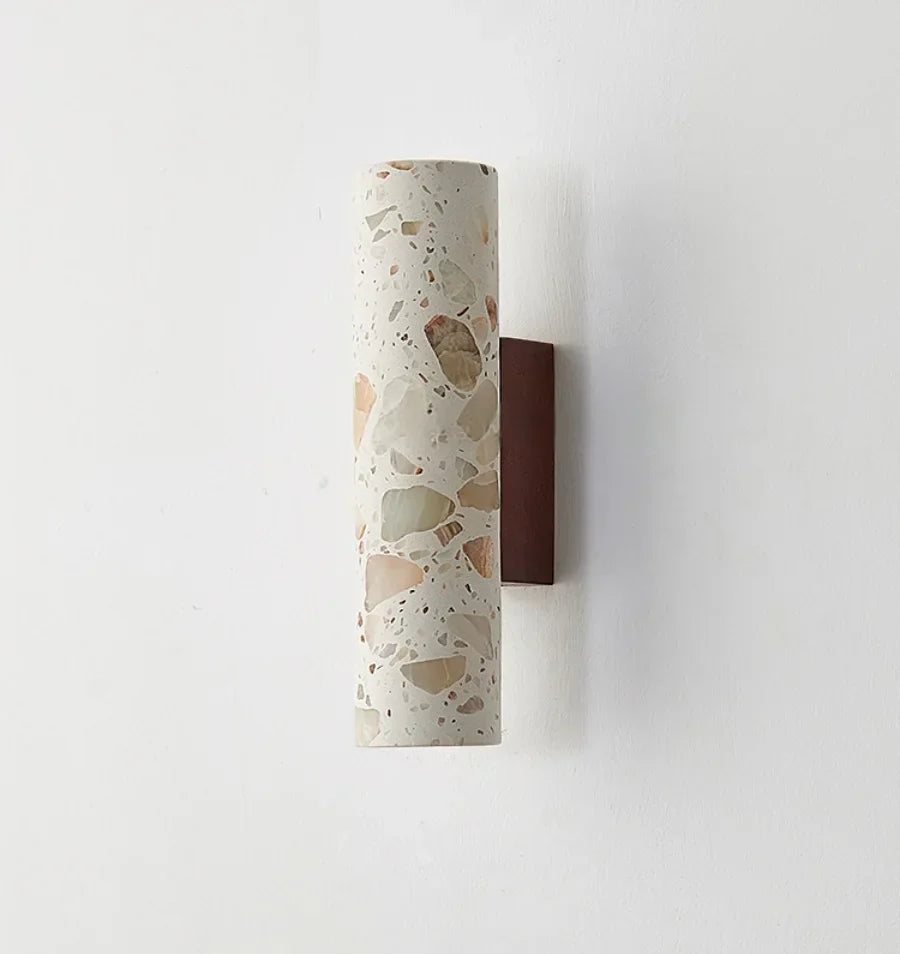 DecorBites™ LED Wall Lights for Dining Room Stair Bedroom Stone Terrazzo Wood - Wabi Sabi Aesthetic