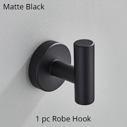 DecorBites™ Bathroom Hardware Set Shelf Paper Holder Hook Towel Rack Ring Bath Accessories
