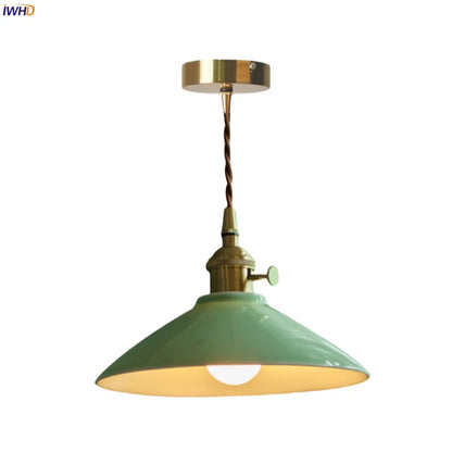 Green Ceramic Pendant Light