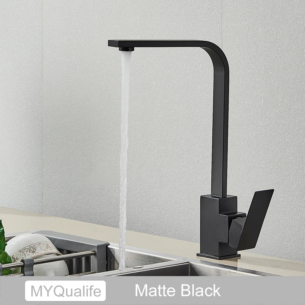 Gold Rotation Kitchen Faucet