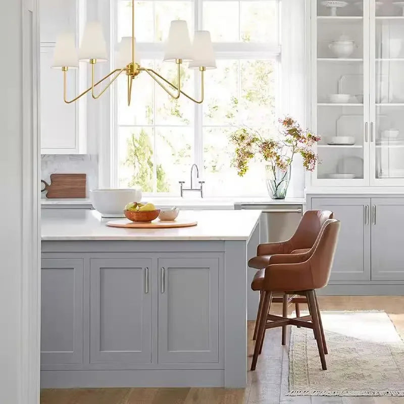 Vintage Cloth Pendant Light With Iron Finish