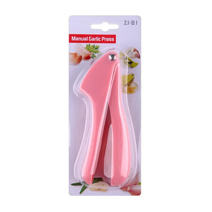 DecorBites™ Garlic Rammers: Manual Zinc-Alloy Press for Multifunctional Cuisine - Peel, Press, & Squeeze