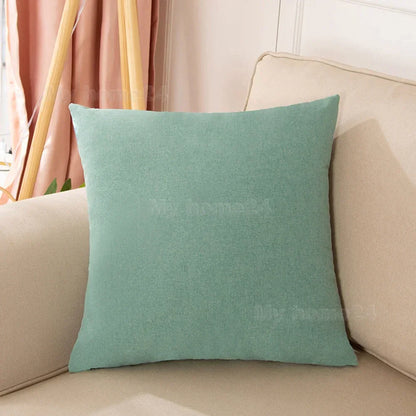 DecorBites™ Cotton Linen Pillow Cover Set for Home Decor - Plain Cushion Covers