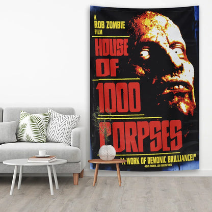 DecorBites™ Horror Movie Tapestry Halloween Curtains - Psychedelic Home Decoration Wall Canvas