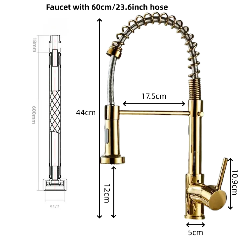 Chrome Gourmet Mixer Faucet