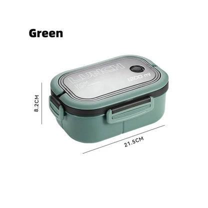 DecorBites™ Kids 2-Layer Bento Lunch Box, Microwaveable Food Container for School & Outdoor Activities