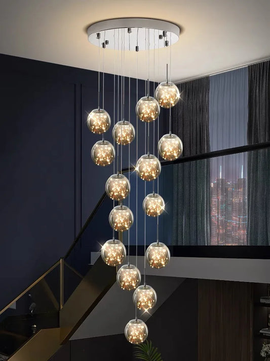 DecorBites™ Gypsophila LED Chandelier Glass Pendant