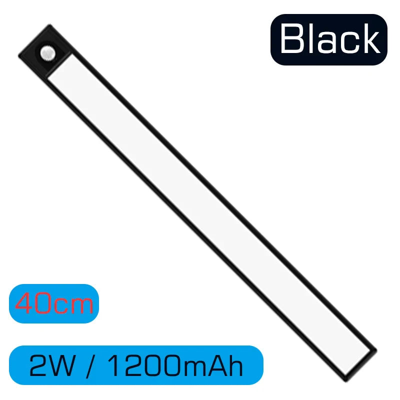 DecorBites™ LED Cabinet Light Bar: Motion Sensor, Aluminium, Long Strip, Magnet, Kitchen Closet Wardrobe