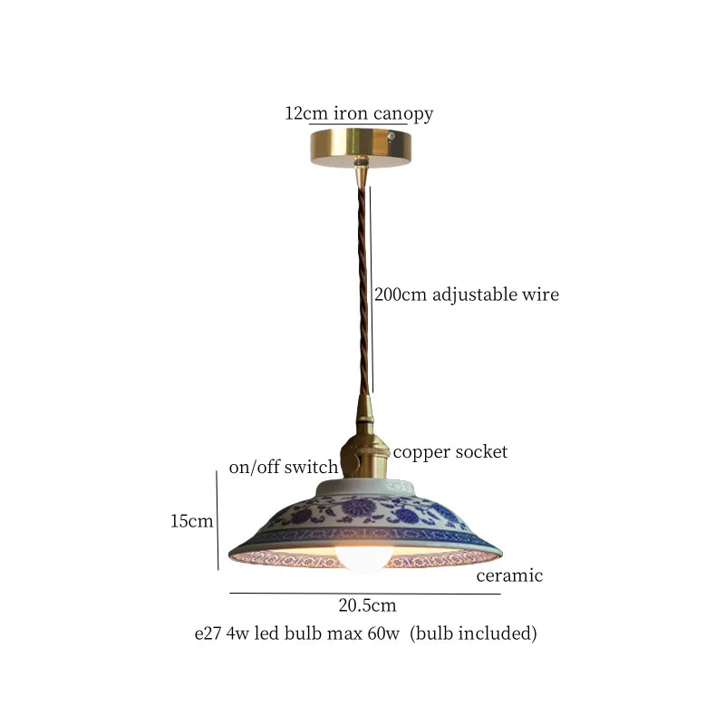 Green Ceramic Pendant Light