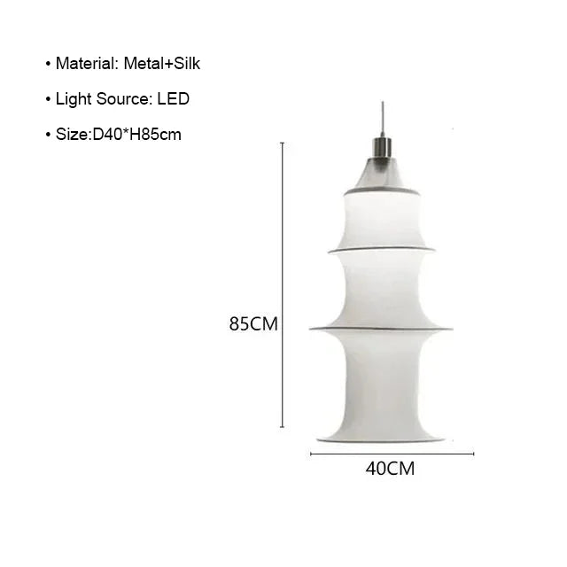 DecorBites™ Cream Silk Japanese LED Floor Lamp for Modern Living Room Décor