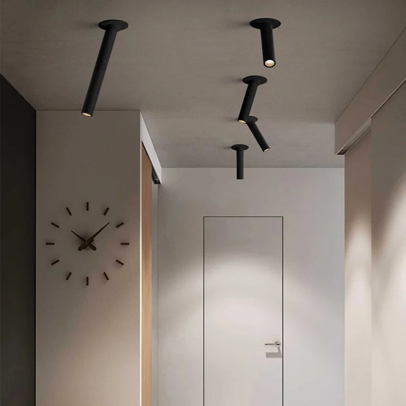 Black Adjustable Spotlight 30cm Dining Room