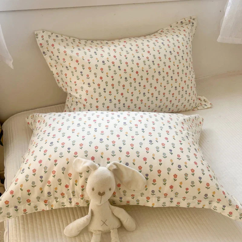 Floral Cotton Pillowcase Set