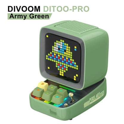 DecorBites™ Ditoo-Pro Bluetooth Speaker Retro Pixel Art Alarm Clock LED Display Board