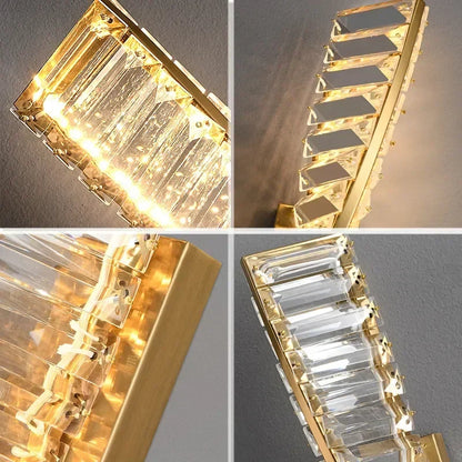 DecorBites™ Crystal LED Wall Lamp for Luxury Bedroom and Living Room Lighting