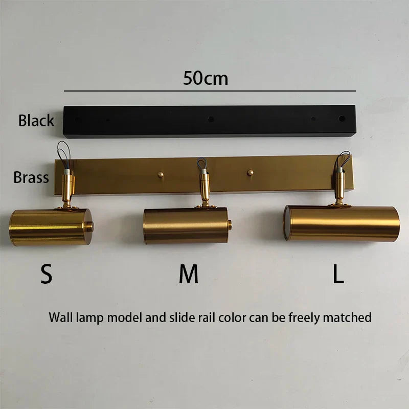 Gold Iron Art Wall Lamp