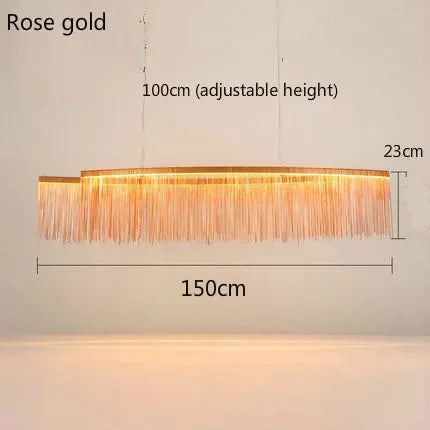Gold Chain LED Chandelier