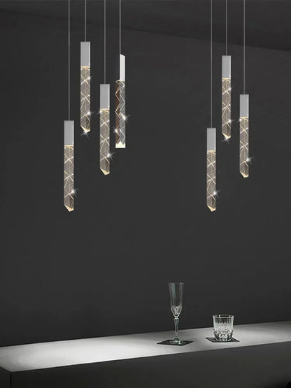 DecorBites™ Crystal LED Pendant Light: Luxury Lighting Fixture for Living Room, Bedroom, Hotel & Shop