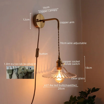 DecorBites™ LED Wall Lamps: Nordic Modern Style for Bedroom, Bathroom, Restaurant with Pull Chain Switch