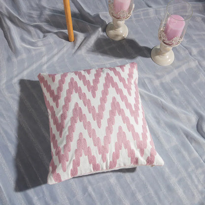DecorBites™ Cotton Flower Embroidered Geometry Pillowcase 45*45cm - Sofa Living Room Bedside Pillows
