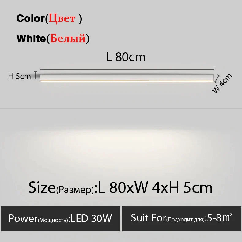 DecorBites™ LED Linear Ceiling Lamp for Living Room, Dining Room, Bedroom - Minimalist Design