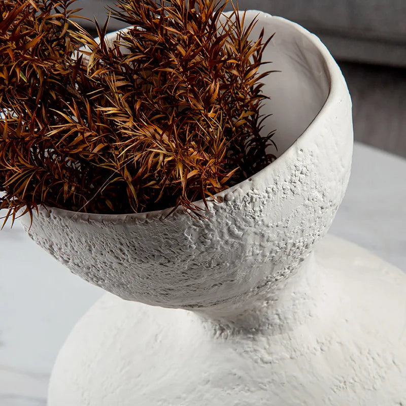 DecorBites™ Geometric Abstract Ceramic Vase Skew Furnishing Articles Room Decoration Accessories