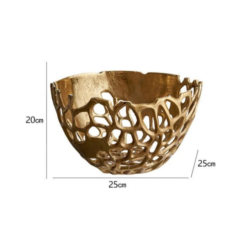 Gold Coralline Fruit Tray