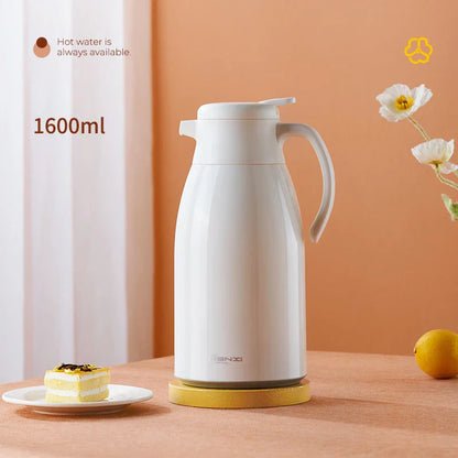 DecorBites™ Glass Insulation Kettle: Large Capacity Thermos Bottle for Long-Term Hot/Cold Drinks