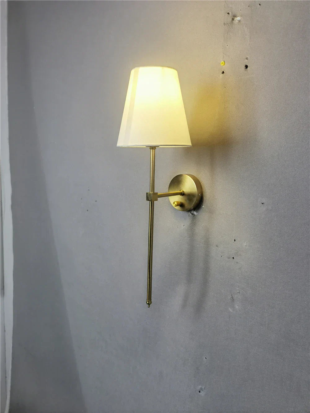 Gold Cloth Wall Sconce