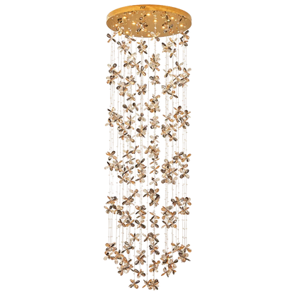 DecorBites™ Crystal Staircase Chandelier | Modern Elegant Loft Villa Lighting Fixture