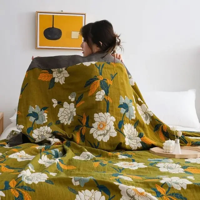Cotton Gauze Boho Quilt