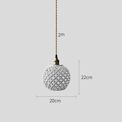 DecorBites™ Ceramic LED Pendant Lights: Modern Copper Hanging Lamp for Home Indoor Lighting