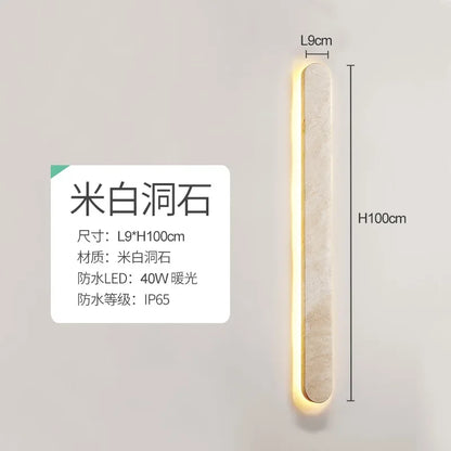 DecorBites™ Courtyard LED Wall Sconce - Modern Natural Stone Outdoor Waterproof Lamp