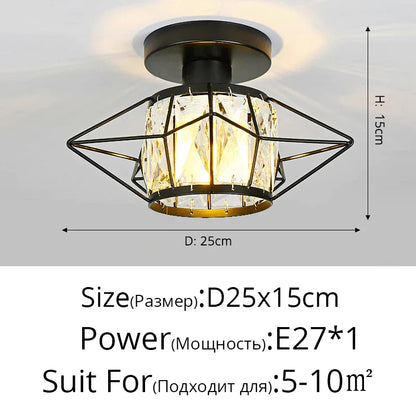 DecorBites™ Crystal Glass Nordic LED Chandelier for Modern Indoor Lighting