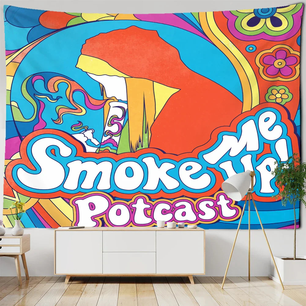 Anime Girl Tapestry Art