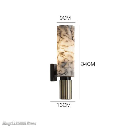 DecorBites™ Dolomite Marble Wall Light Modern Art Nordic Living Room Bedroom Wall Sconce